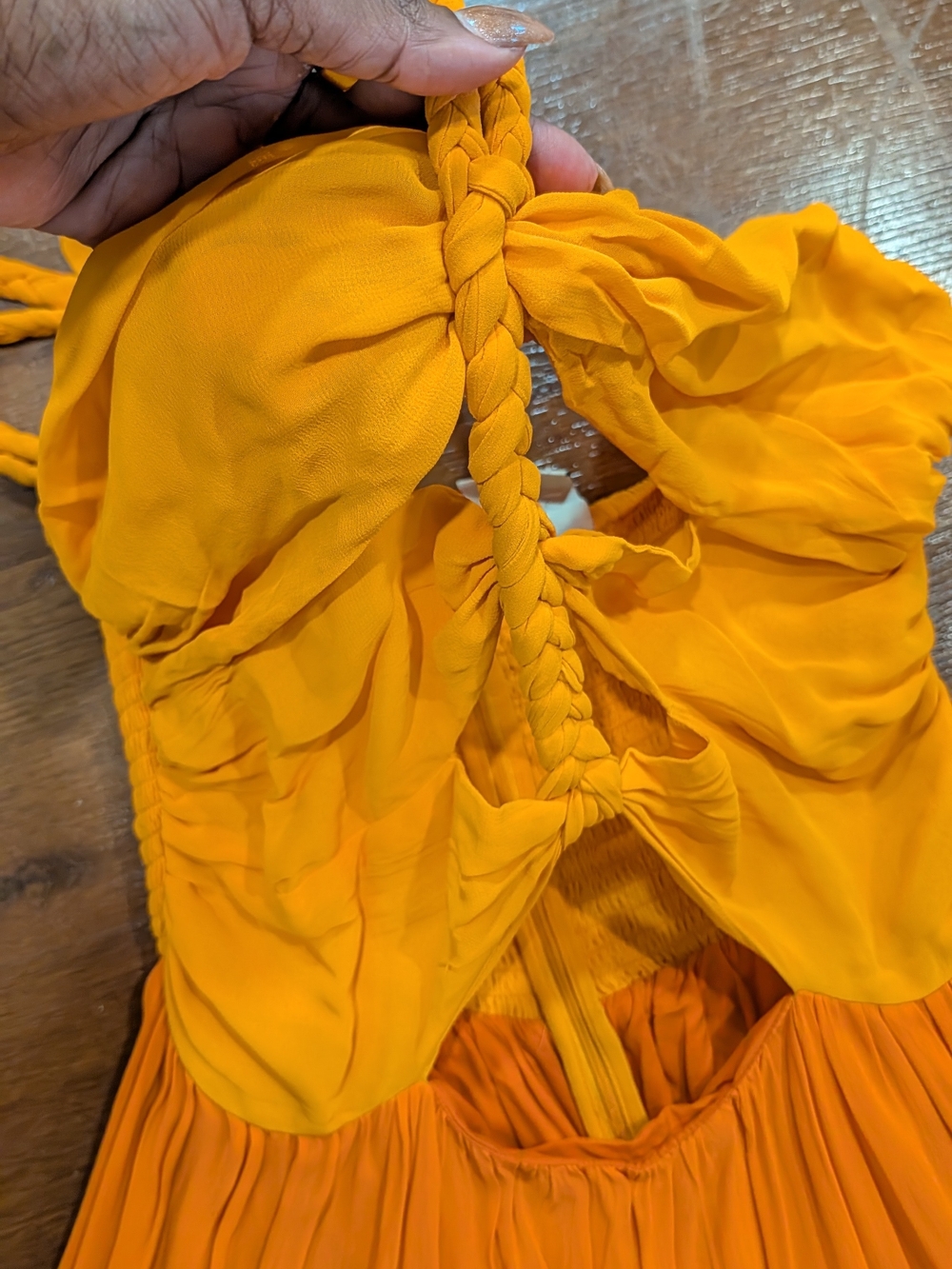 FARM Rio Orange, Pink & Brown Tiered Maxi Dress - Picture 4 of 8